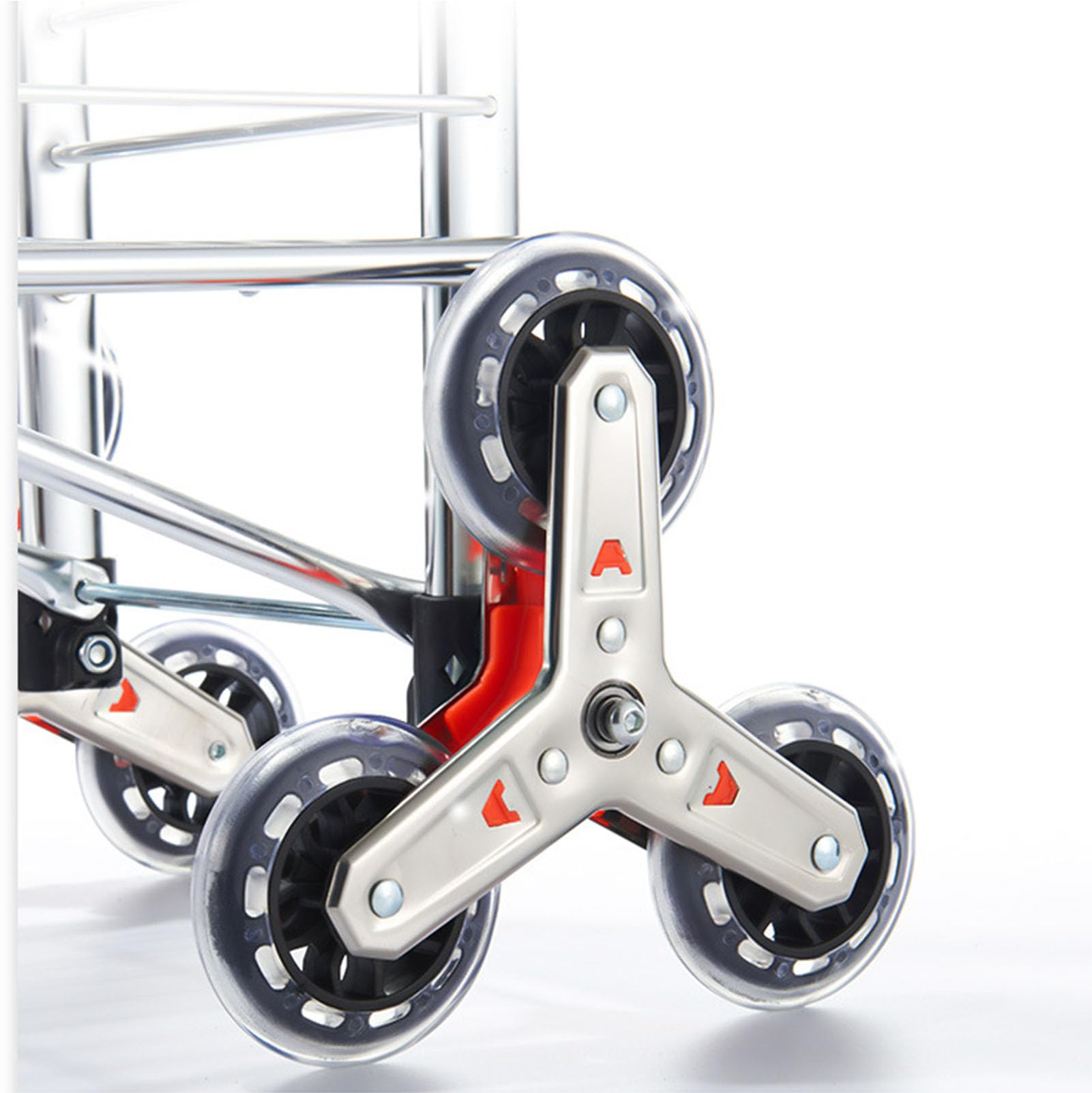 Metalowy wózek do pchania/ciągnięcia, składany wózek na zakupy na kółkach, przenośny wózek na zakupy, z wyjmowaną torbą z tkaniny oxford,A,8 wheels