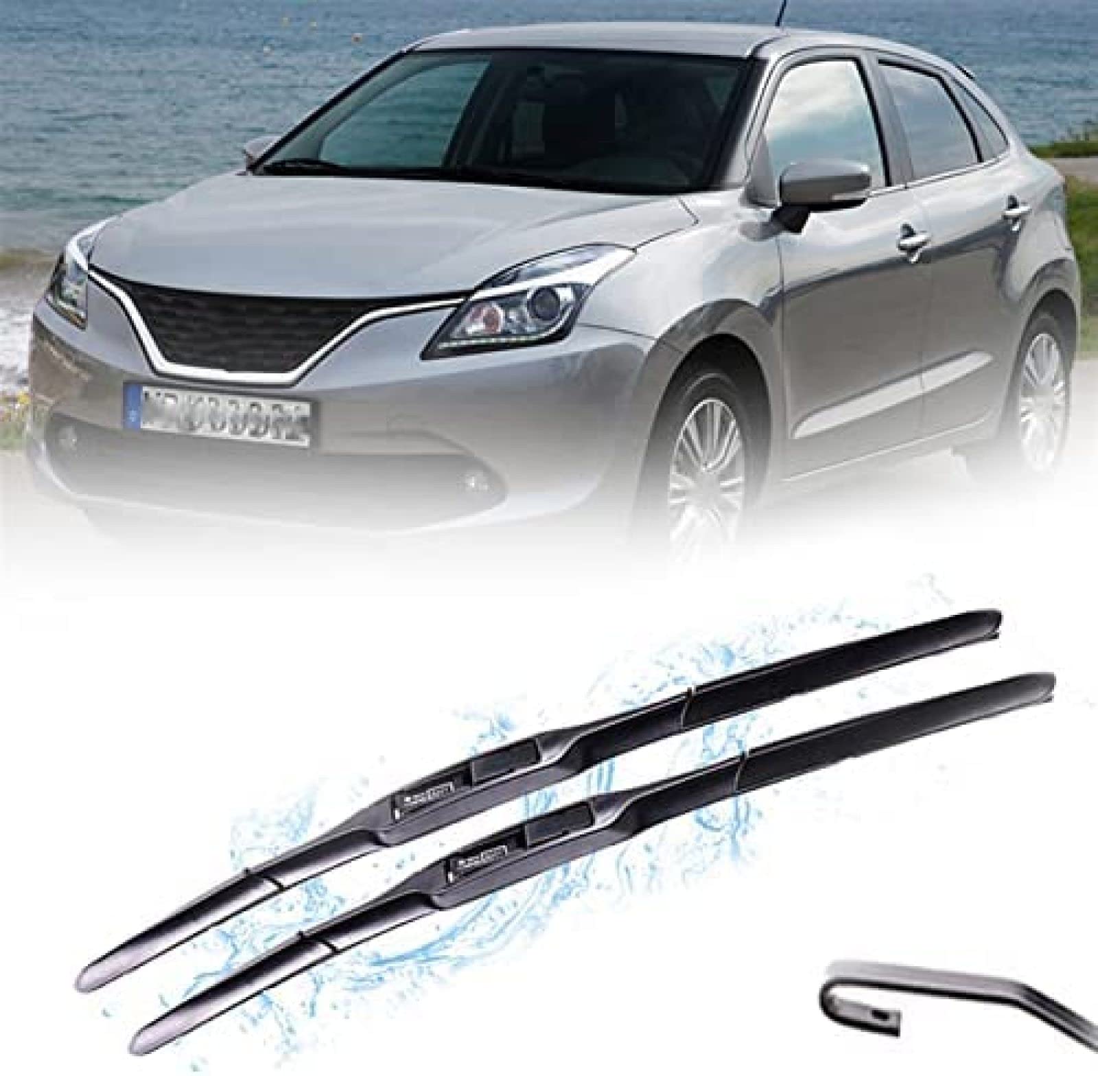 Juego de escobillas limpiaparabrisas de Ventana Delantera de 21 "+ 14" para Suzuki para Baleno 800 2014 2015 2016 2016 2017 2018 2019 2022 limpiaparabrisas de Coche