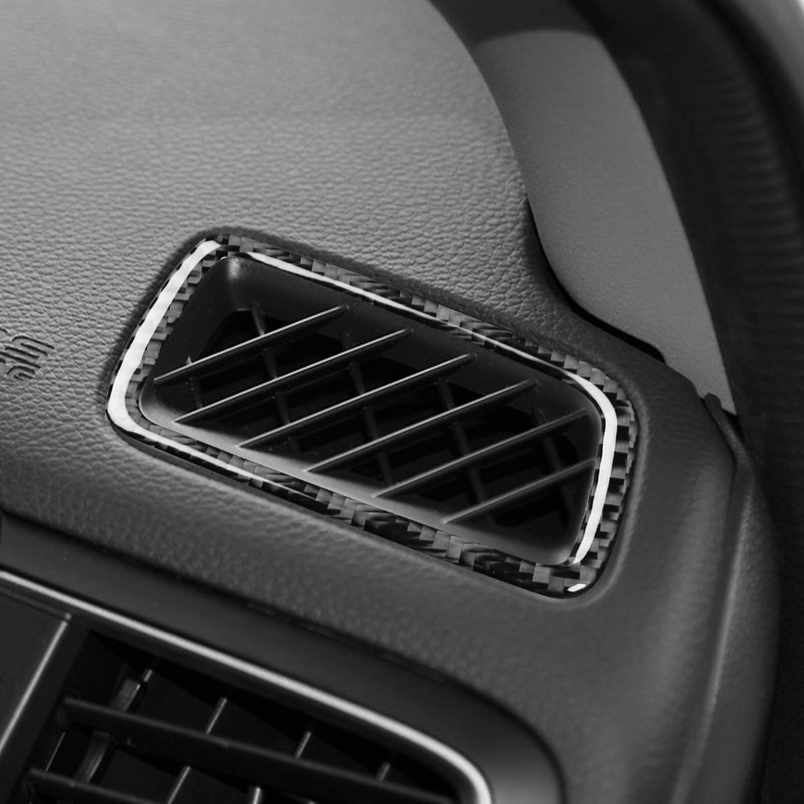 Real Premium Carbon Fiber Compatible with Honda CRV 2017 2018 2019 2020 2021 Accessories Car Instrument air Conditioning Vents Cover Sticker Decal Auto Interior Trim