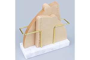 Marble & Brass AER Filter Rack Storage for Home Office Coffee Bar