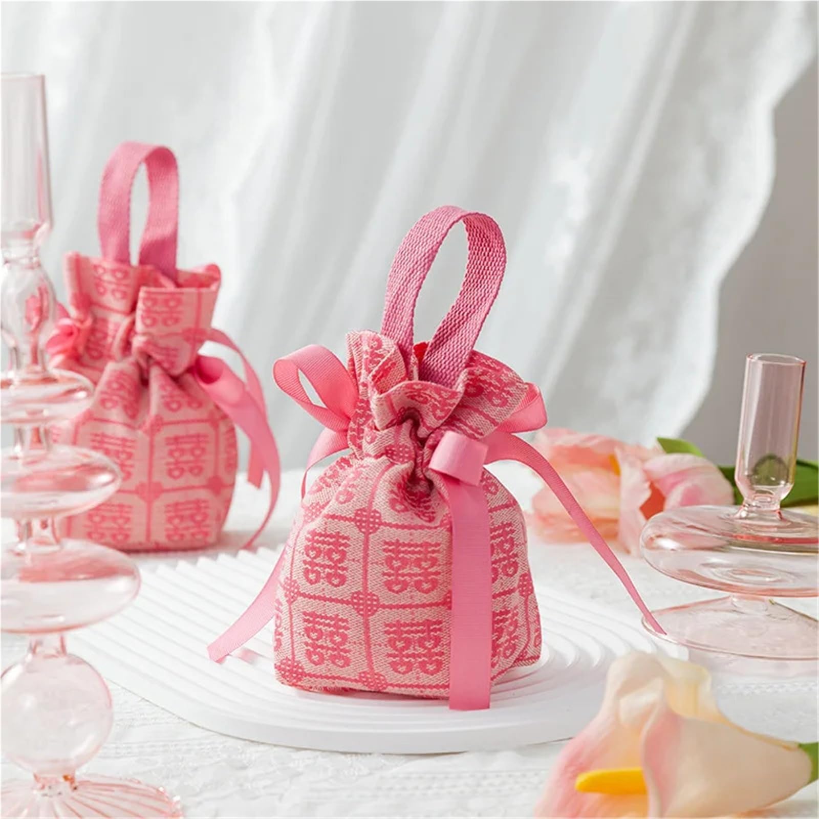 Geschenktüten 50 Stück Hochzeits-Süßigkeitenschachteln, Zuckertüten