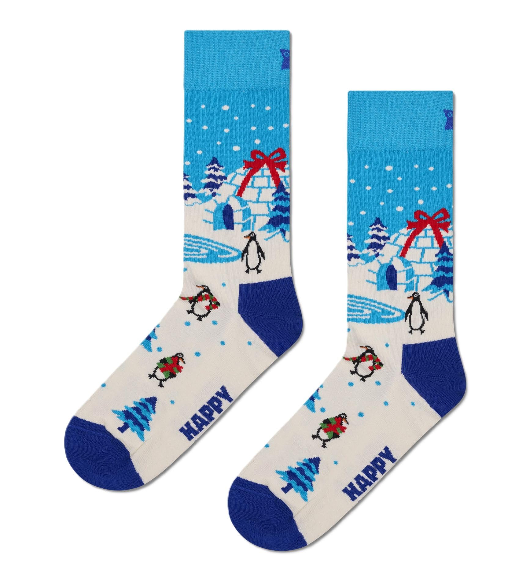 Happy Socks Igloo Sock, White, 41-46
