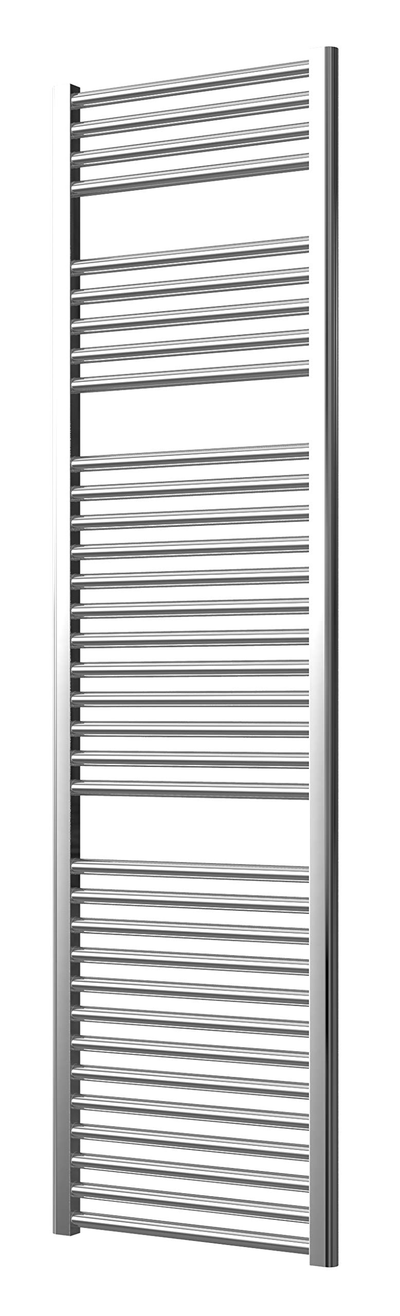 Greened House Chrome Extra High Heat Output Central Heating Flat Towel Rail 500 X 1800Mm Bathroom Radiator Heater Up To 26% More Heat Output
