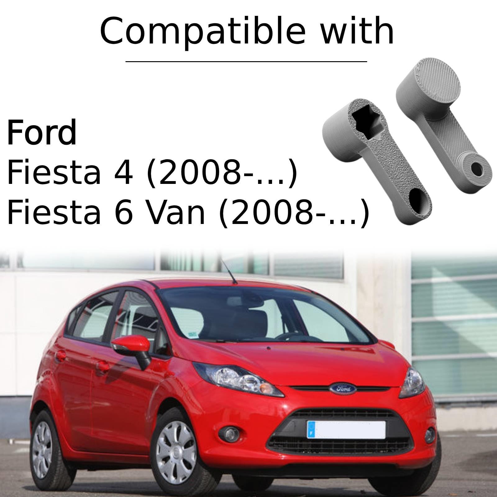 Twowinds Silnik nastawczy do klimatyzacji, rozdzielacz powietrza, naprawa, klips kompatybilny z Ford Fiesta IV, Fiesta VI Van (od 2008) 1827184 (2 sztuki)