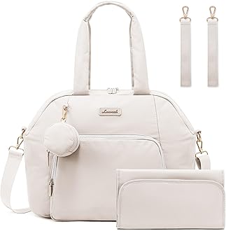 LOVEVOOK Diaper Bag Tote with Pacifier Case and Changing Pad