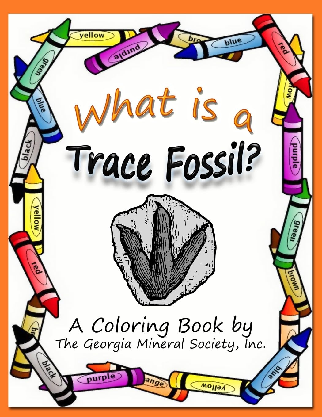 What is a Trace Fossil?: A Coloring Book by The Georgia Mineral Society, Inc.: Volume 7 (Georgia Mineral Society Coloring Books)