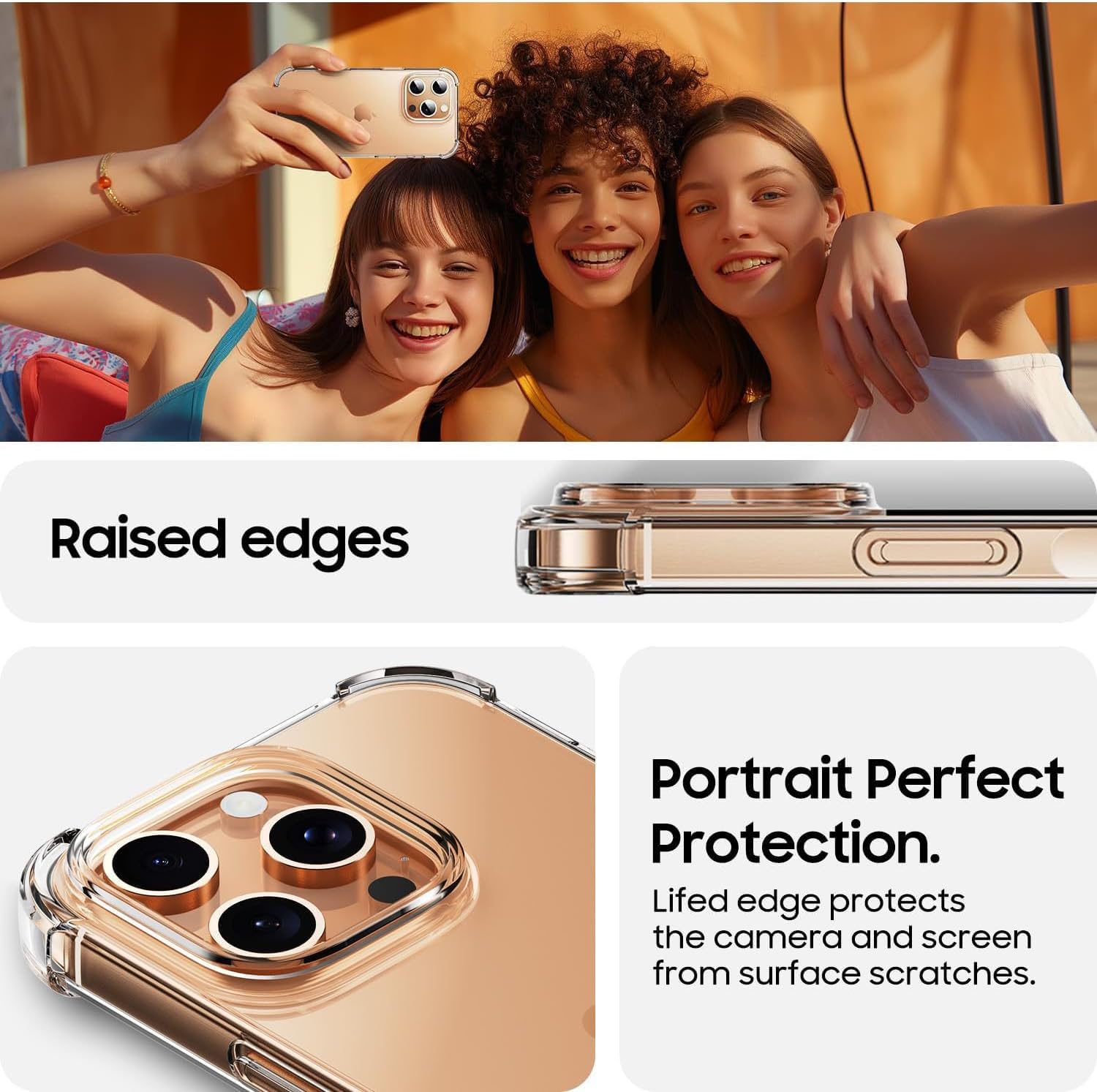 KP TECHNOLOGY Case For iPhone 16 Pro Max, iPhone 16 Pro Max Case With Reinforced Corners, Drop Protection Soft TPU Bumper Phone Case for iPhone 16 Pro Max (Clear) 6 71Sv 5ErC L. AC SL1500