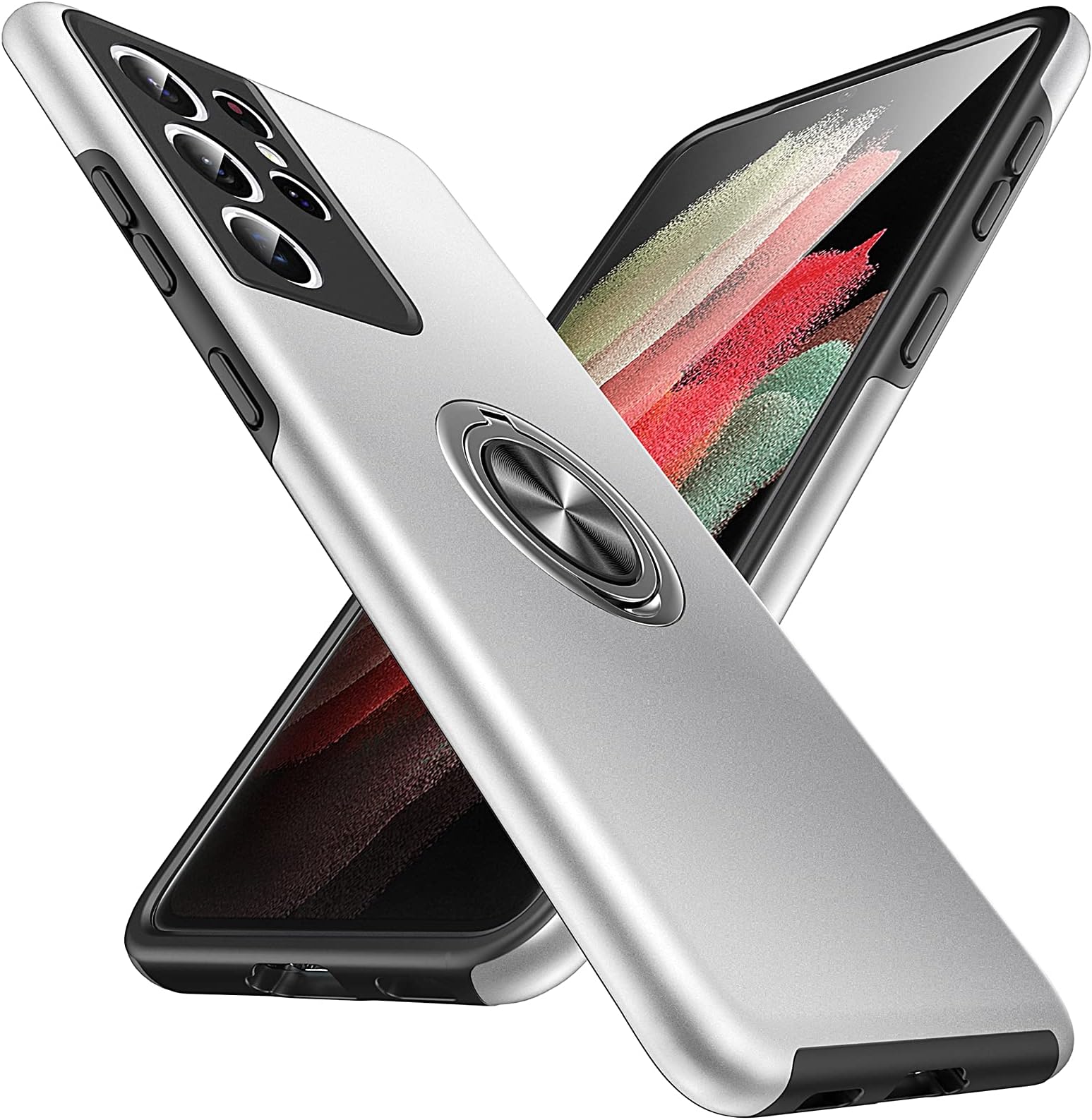 Anqrp Shockproof for Galaxy S21 Ultra Case 5G, [Heat