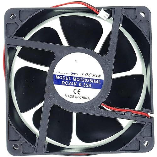 para MQ12038HBL DC24V 0.35A 12CM Ventilador de enfriamiento DC Ventilador AXIAL Ventilador de enfriamiento silencioso 2-Pin 2-Wire