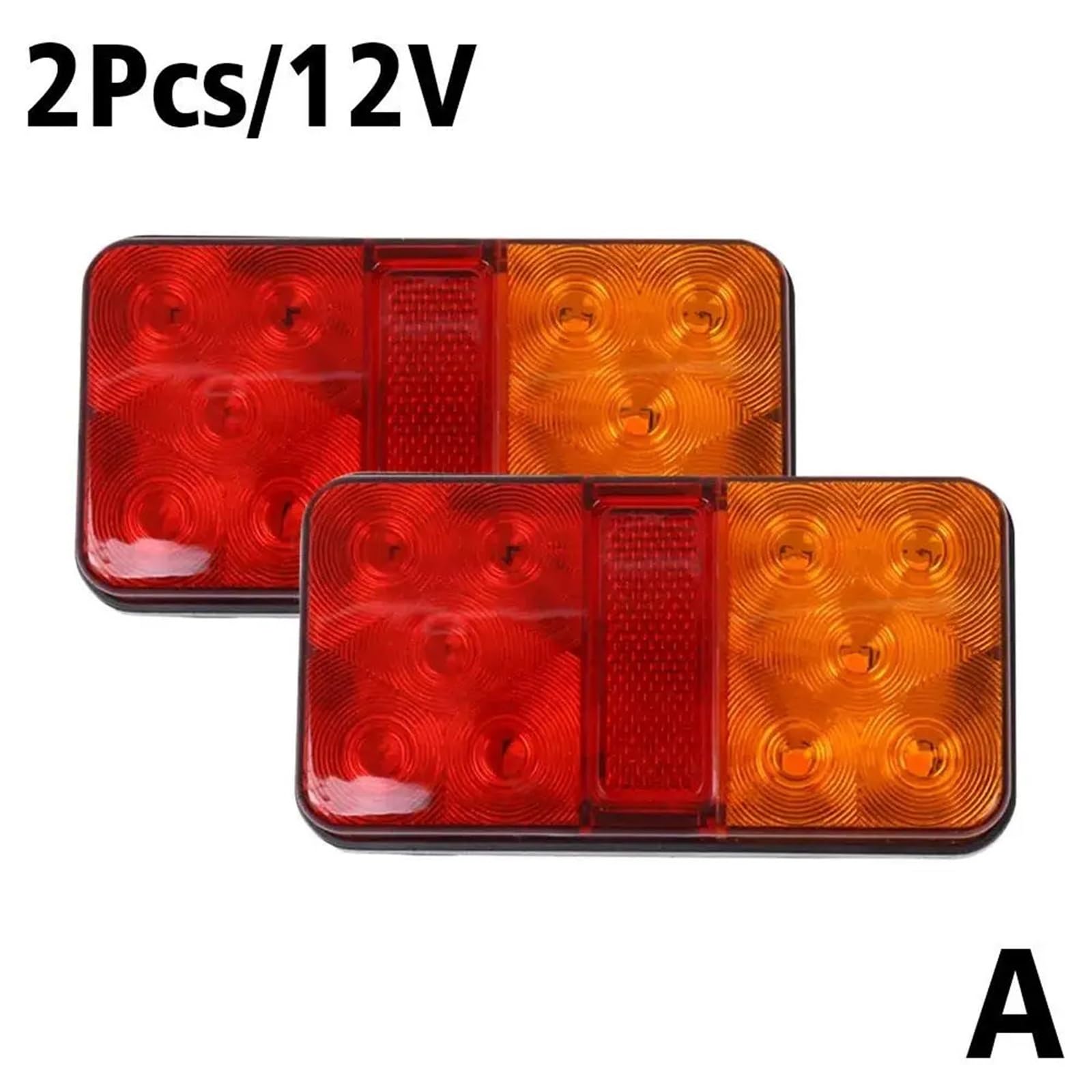tylne światła LED 2 szt. 12V/24V/80V przyczepa ciężarówka tylna lampa wodoodporna ciężarówka światło boczne 10LED tylne światło Lampa tylna zespolona(12V)