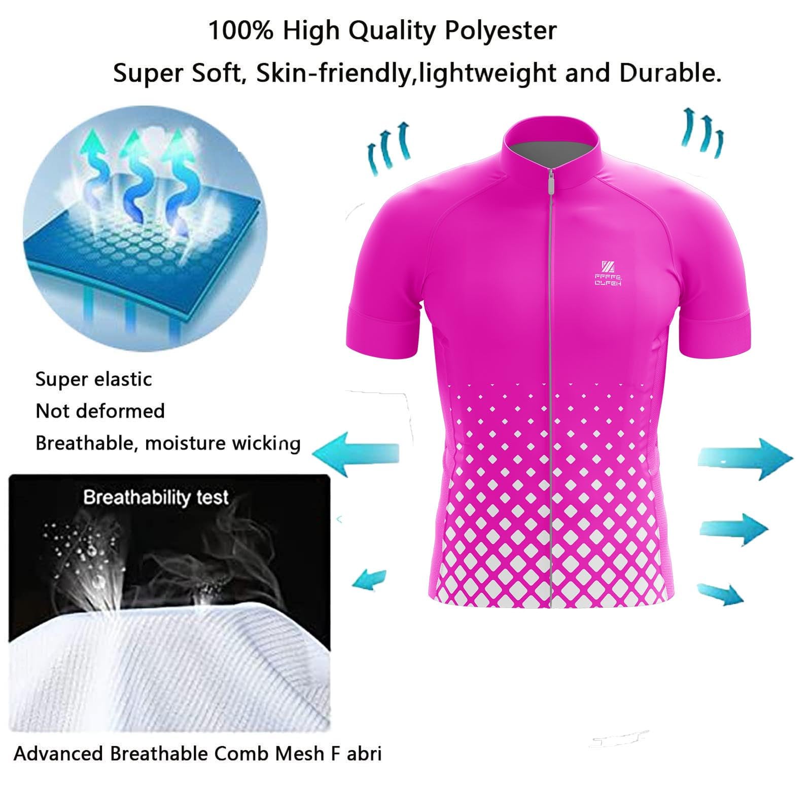 Vêtements Cyclisme Pro Homme Tenue Cycliste Manche Courte, Été Jerseys VTT et Cuissard à Bretelle avec 9D Gel Coussin Vêtement Cycliste et Combinaison de Vélo