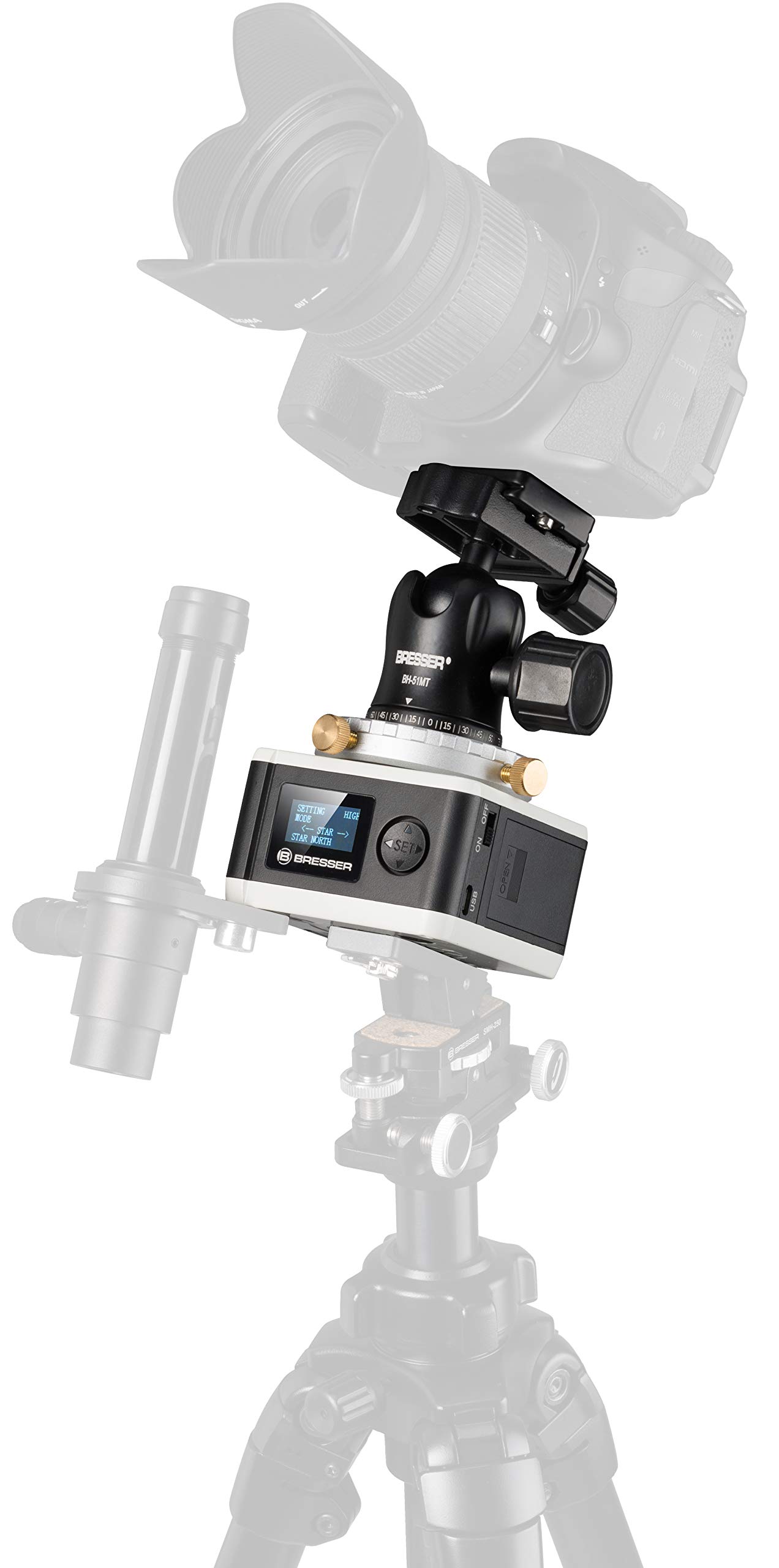 Bresser Teleskop StarTracker Astrofoto Montierung PM-100 für Langzeitaufnahmen oder Zeitraffer