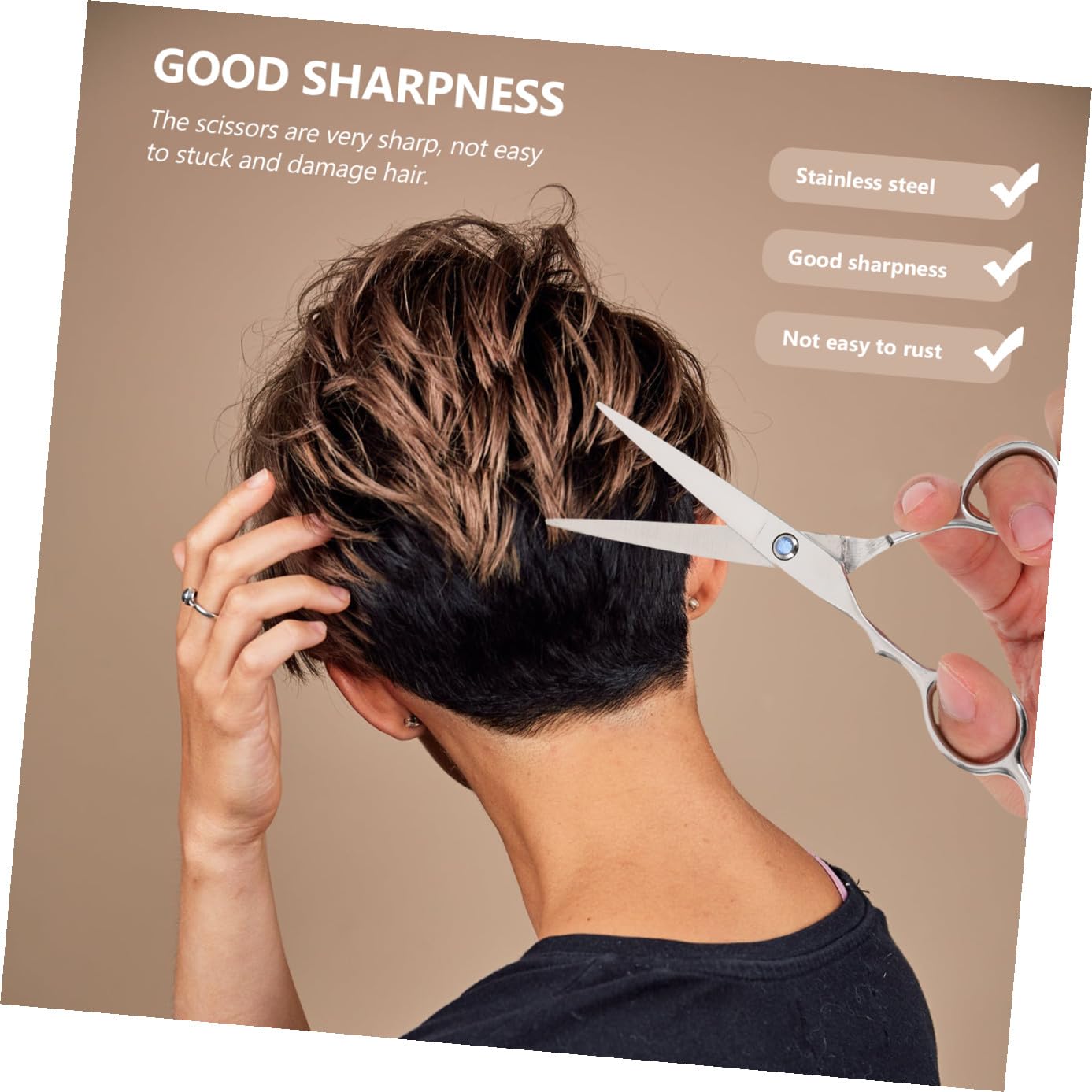 Healeved Juego De 2 Tijeras Para Cortar El Pelo Zurdos 6 Pulgadas Acero Inoxidable Herramientas Ergonómicas Para Peluquería Barbería Uso Profesional y Doméstico Color Plateado