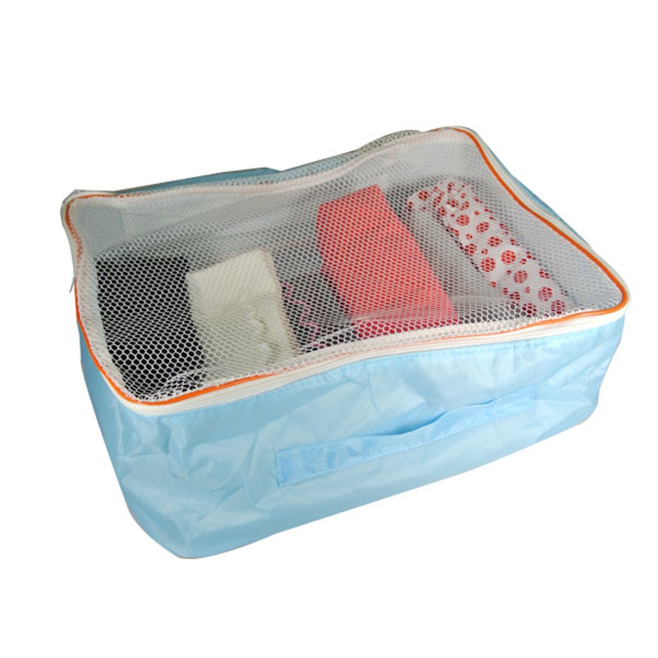 Wrapables Set 3 Cubi Da Viaggio – Organizzatori Abbigliamento – Blu – Grandi, Medi E Piccoli – Valigia, Armadio