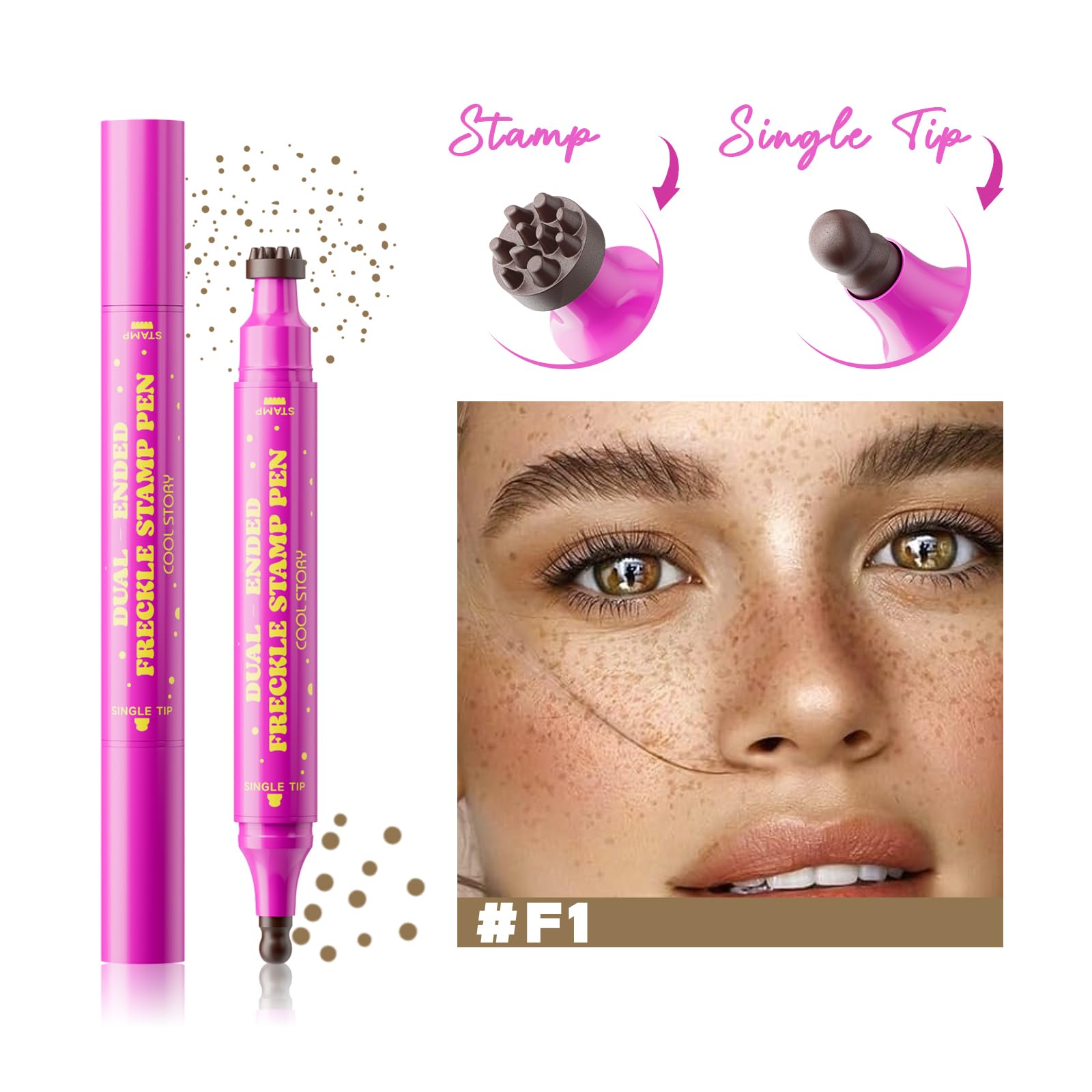 Beauty Glazed Freckle Stamp Pen - Realistic Faux Freckles -2