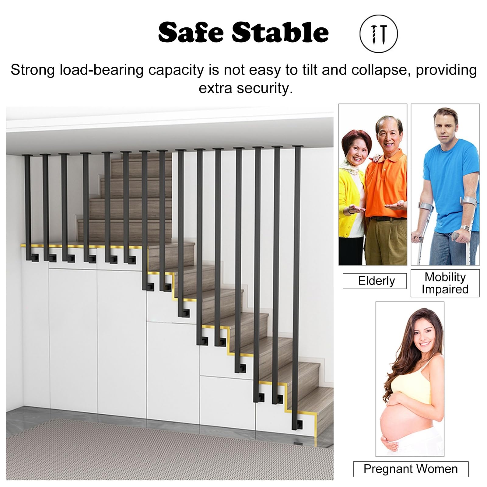 Abrazadera y poste de apuesta para valla de piscina EasyFit, tornillos de montaje perfectos para una instalación segura y seguridad al aire libre