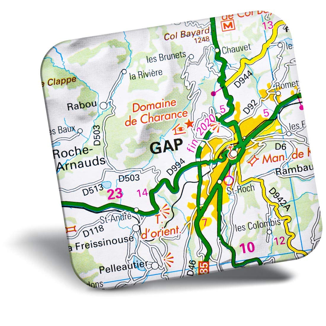 Destination Vinyl Ltd Fridge Magnet - Gap Town France French Travel Map For Office, Cabinet And Whiteboard, Magnetic Stickers, 45130