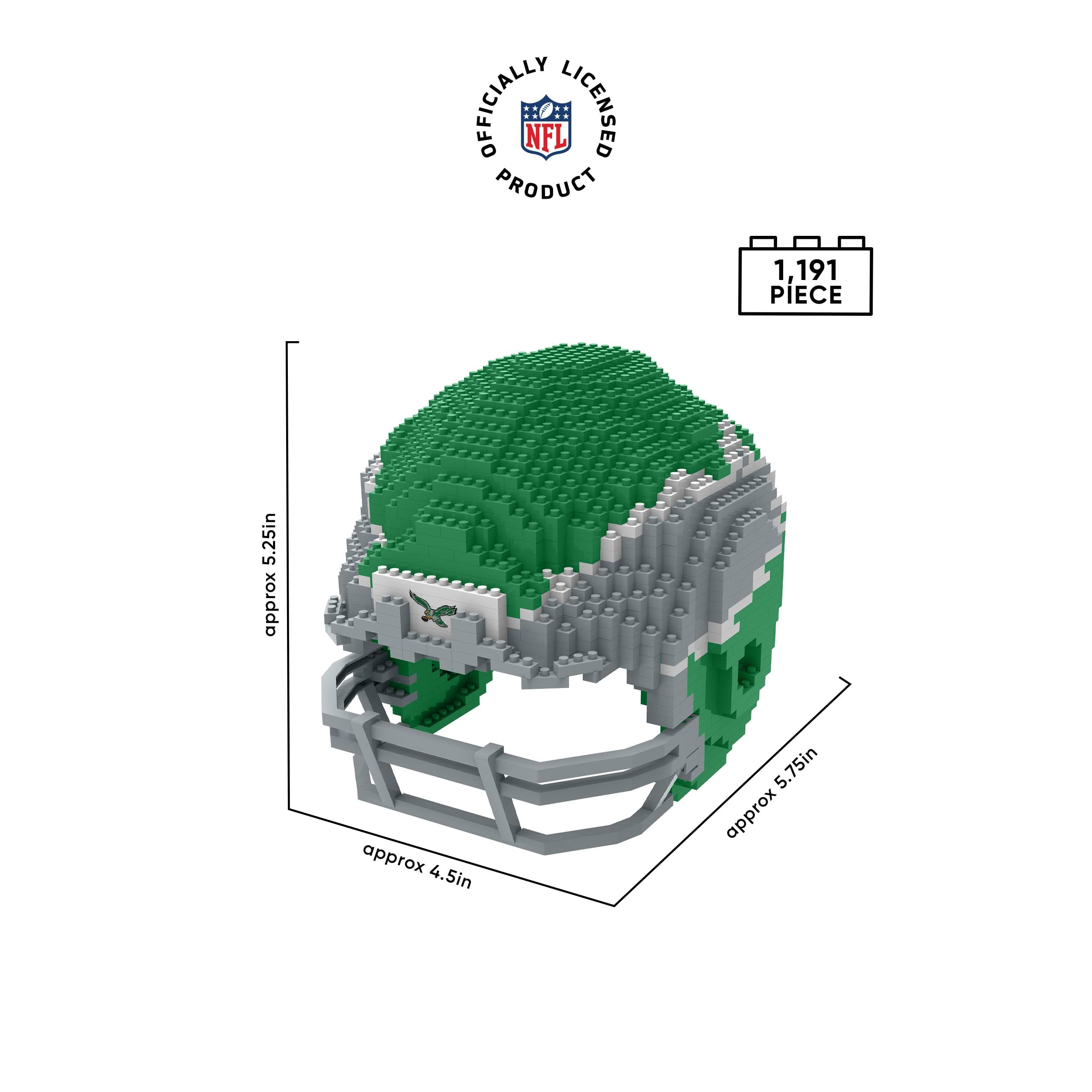FOCO Philadelphia Eagles NFL 3D BRXLZ Replica Alternative Helm