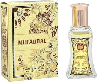NASEEM Mufaddal Roll On Perfume Oil 24ml - Subtle Scent for Men & Women - Long Lasting Alcohol-Free Perfume with Natural O... Price In India