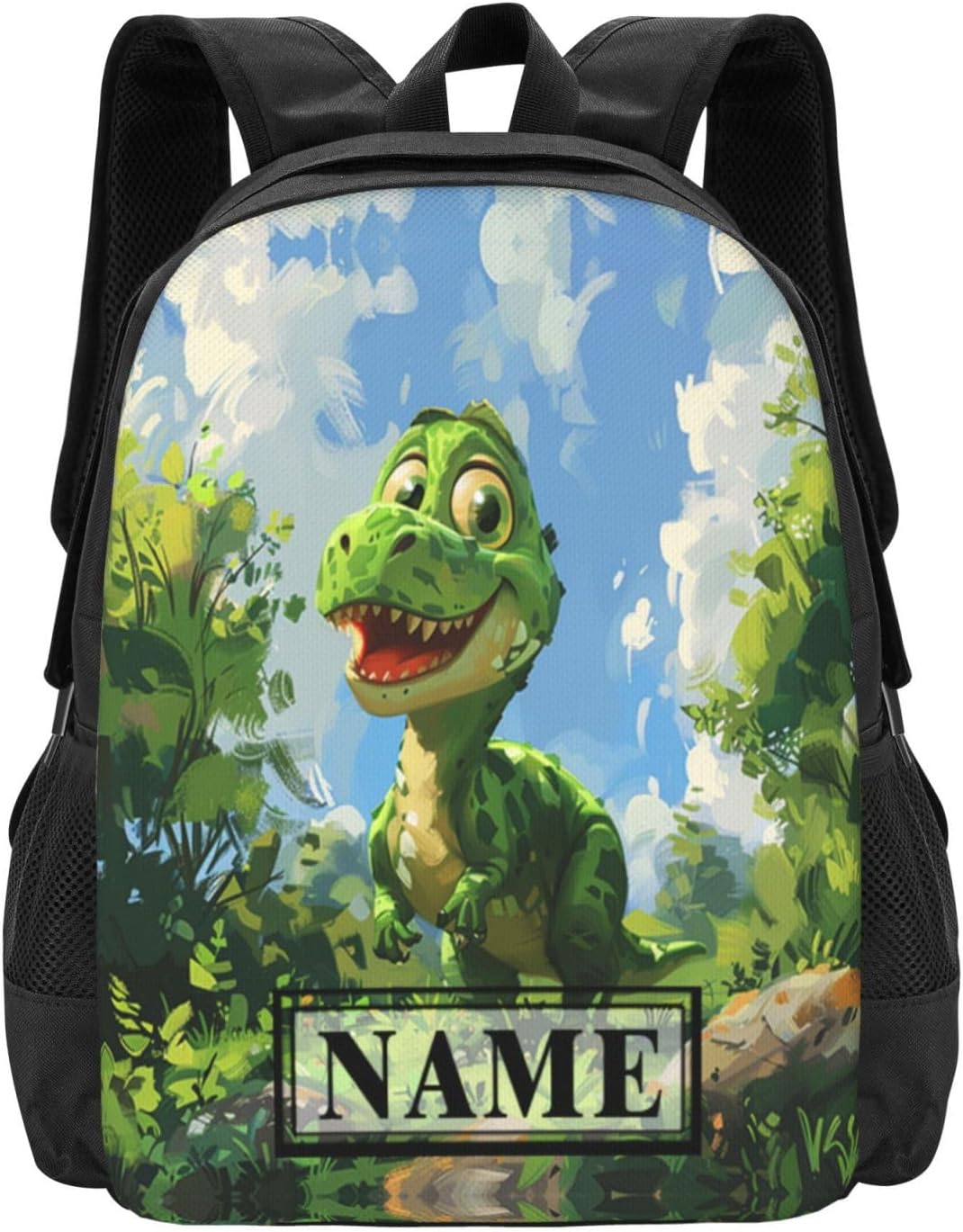 Custom Cartoon Dinosaur Backpack Cute Personalized for Men women