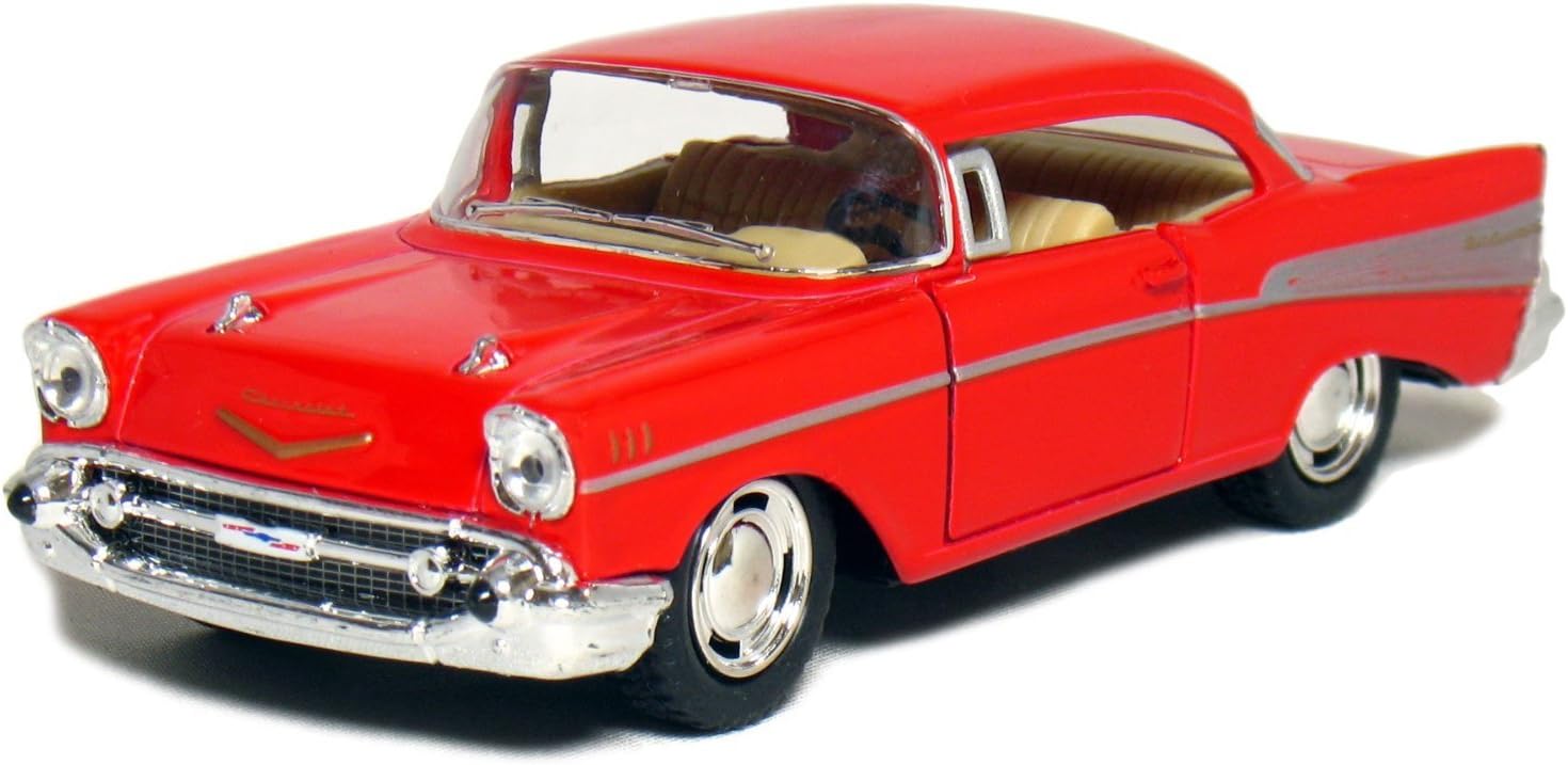 5" 1957 Chevy Bel Air Coupe 1:40 Scale (Red)