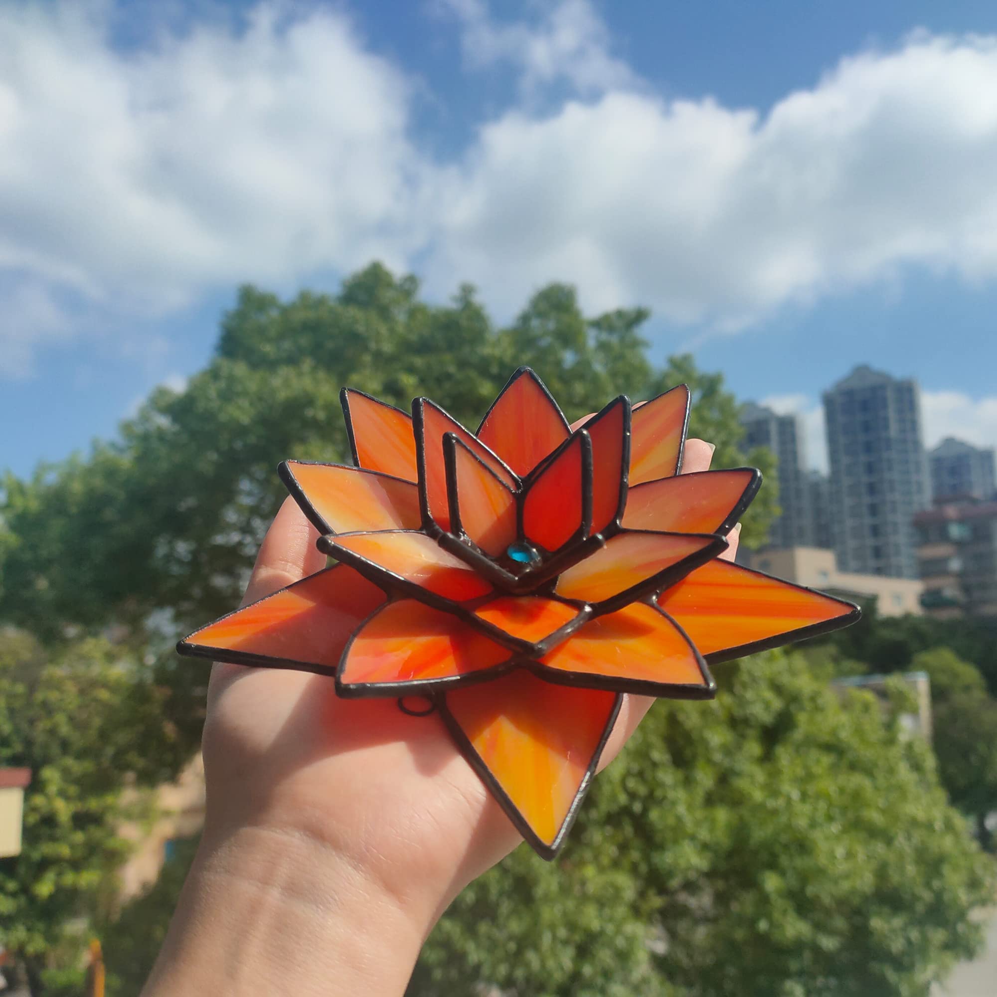 Amazon.co.jp: BOXCASA ステンドグラス 3D 多肉植物 ステンドグラス