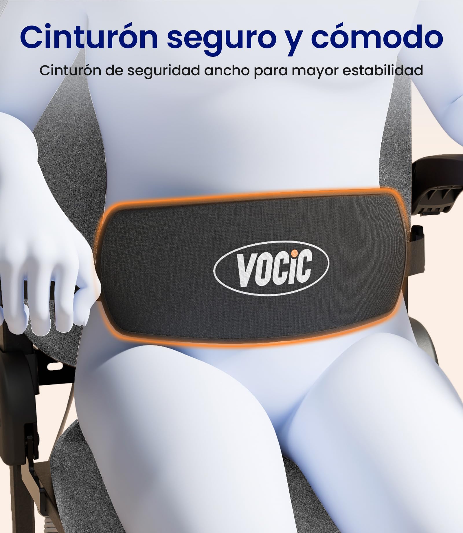 VOCIC AX15 Sillón Elevador eléctrico 200 kg, Robusto y Plegable | Mayores cuidado hogar, ayuda levantarse tras caída, transferencia cama silla ruedas, acero espuma memoria tejido gris
