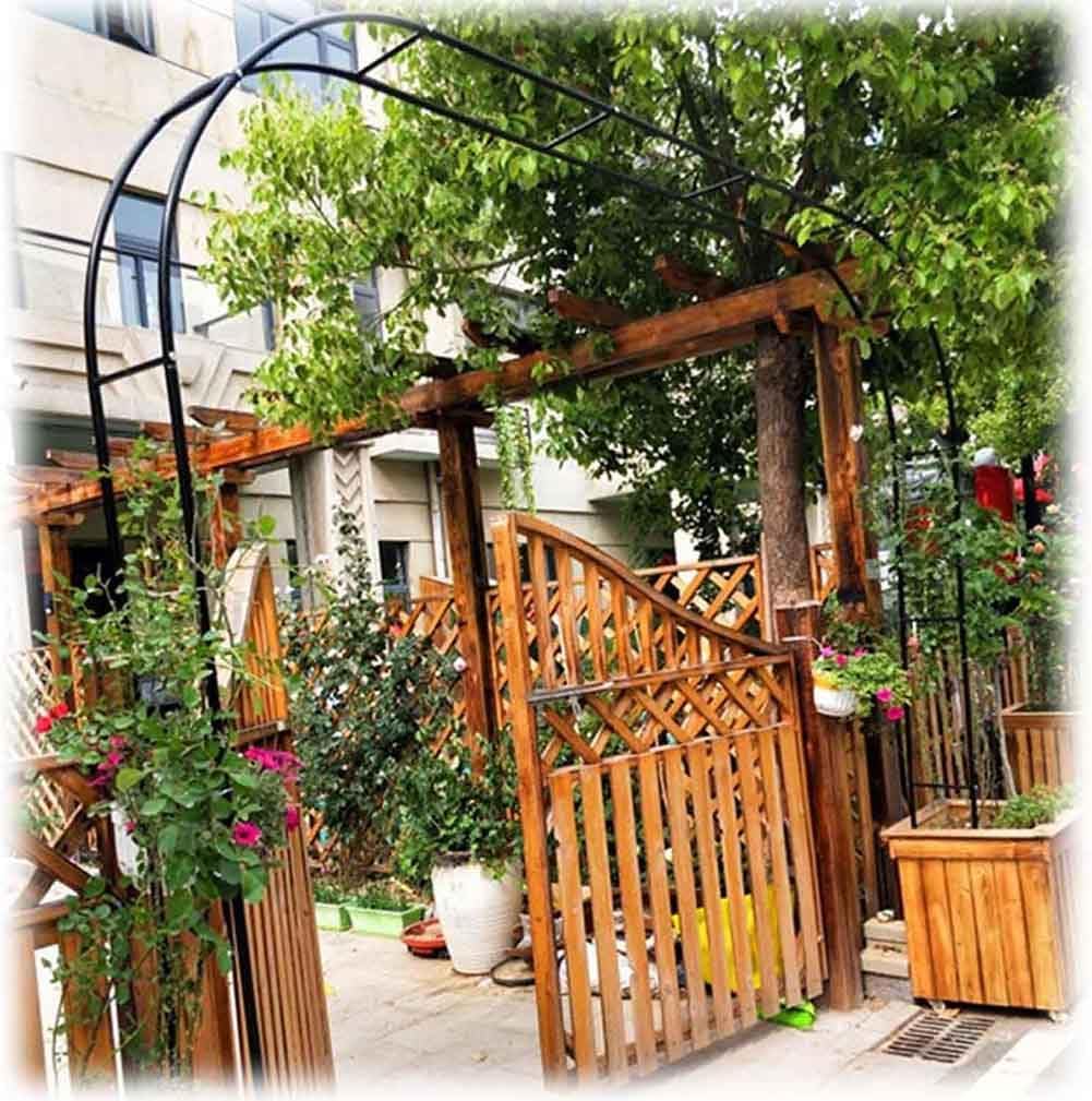 Large Garden Arch, Extra Wide 300/350Cm Garden Arbor Archway, Rose Arch for Roses Climbing Plants Support Wedding Arch Extra Tall Pergola Trellis Grape Vines Archway,White,W2.4M*H2.2M