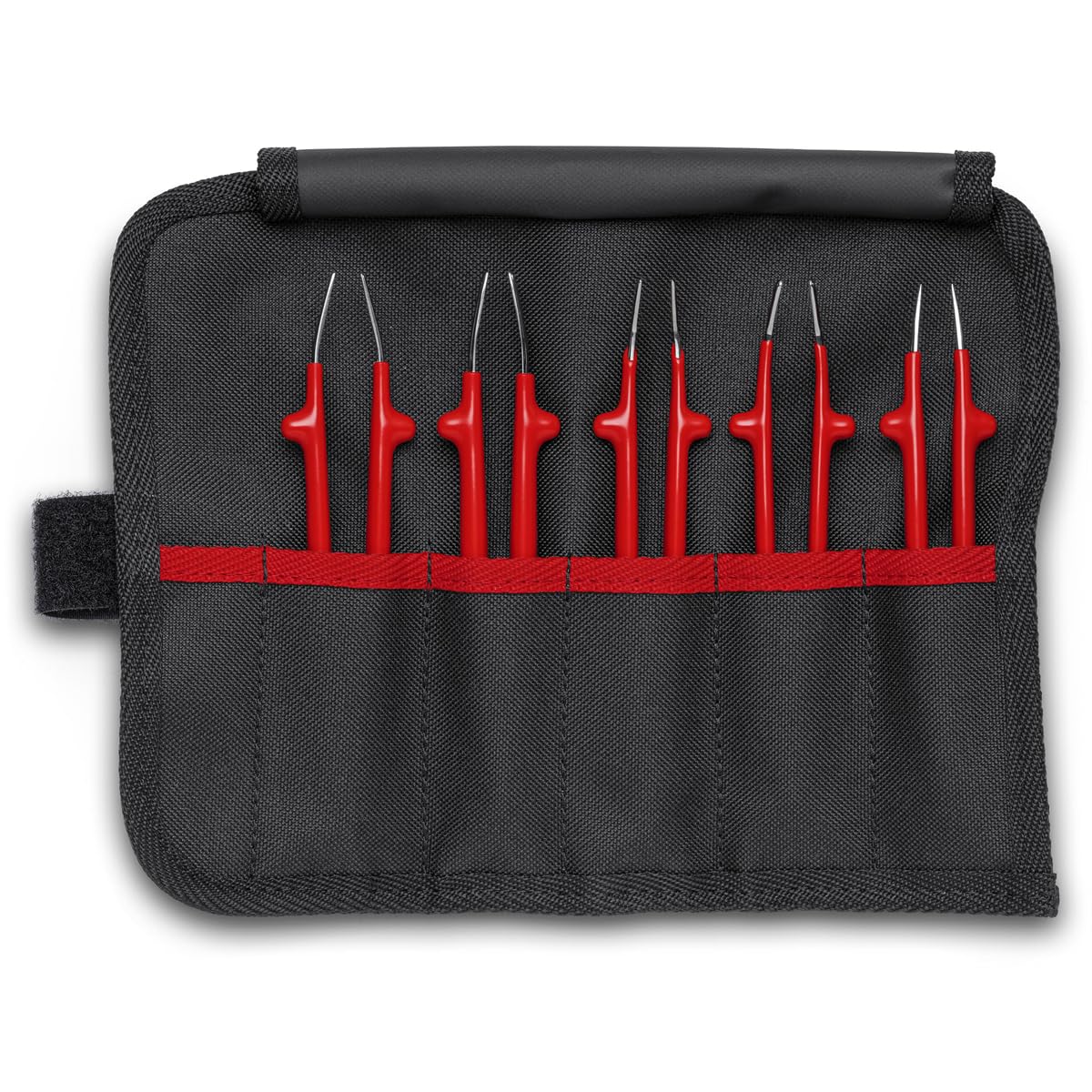 KNIPEX Tools 92 00 04 Lot de 5 pinces à épiler isolées en acier inoxydable Argenté 1000 V