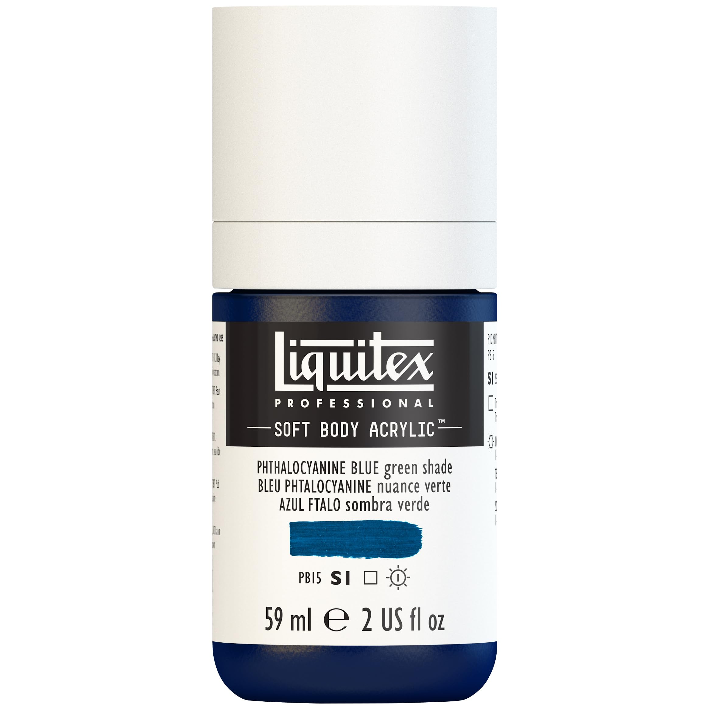Liquitex Acrylic Paint, Phthalo Blue (Green Tone), 59 ml (Pack of 1) — image 1
