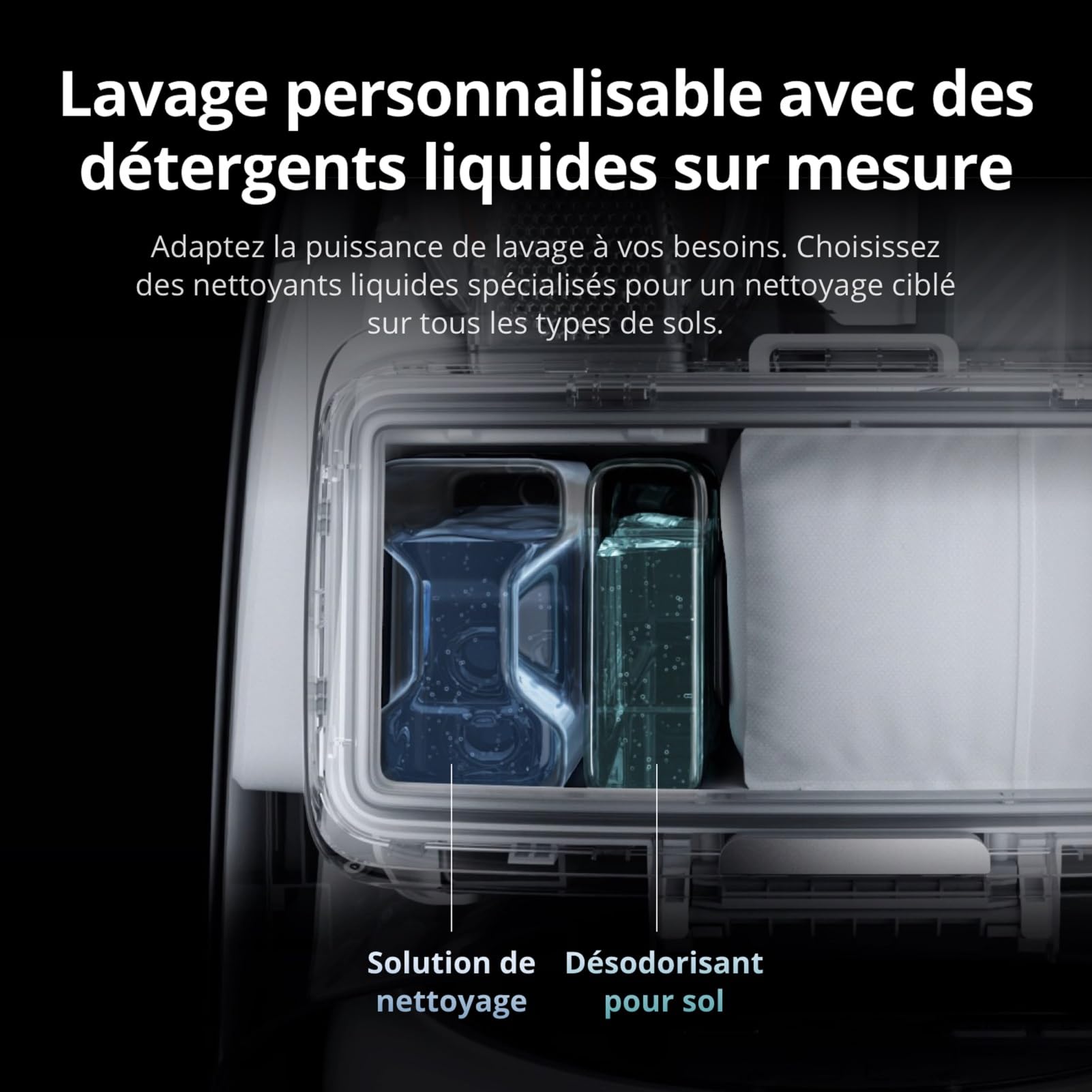DJI ROMO P Robot Aspirateur Laveur, Aspiration Puissante 25 000 Pa, Détection d'obstacles de Niveau Drone, Nettoyage et séchage Automatique des serpillières, Anti-Enchevêtrement Poils d'animaux