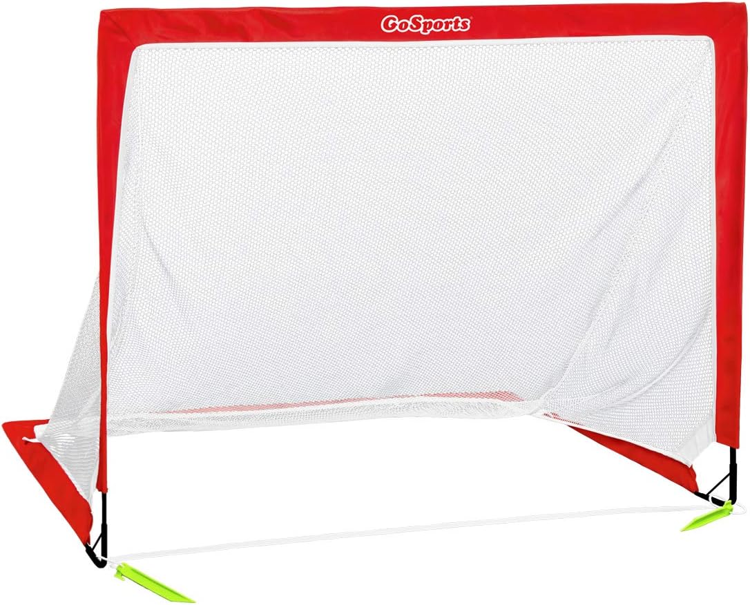 GoSports Premier Portable Pop Up Soccer Goals - Kids & Adults - Available in 4' and 6' Backyard Sizes