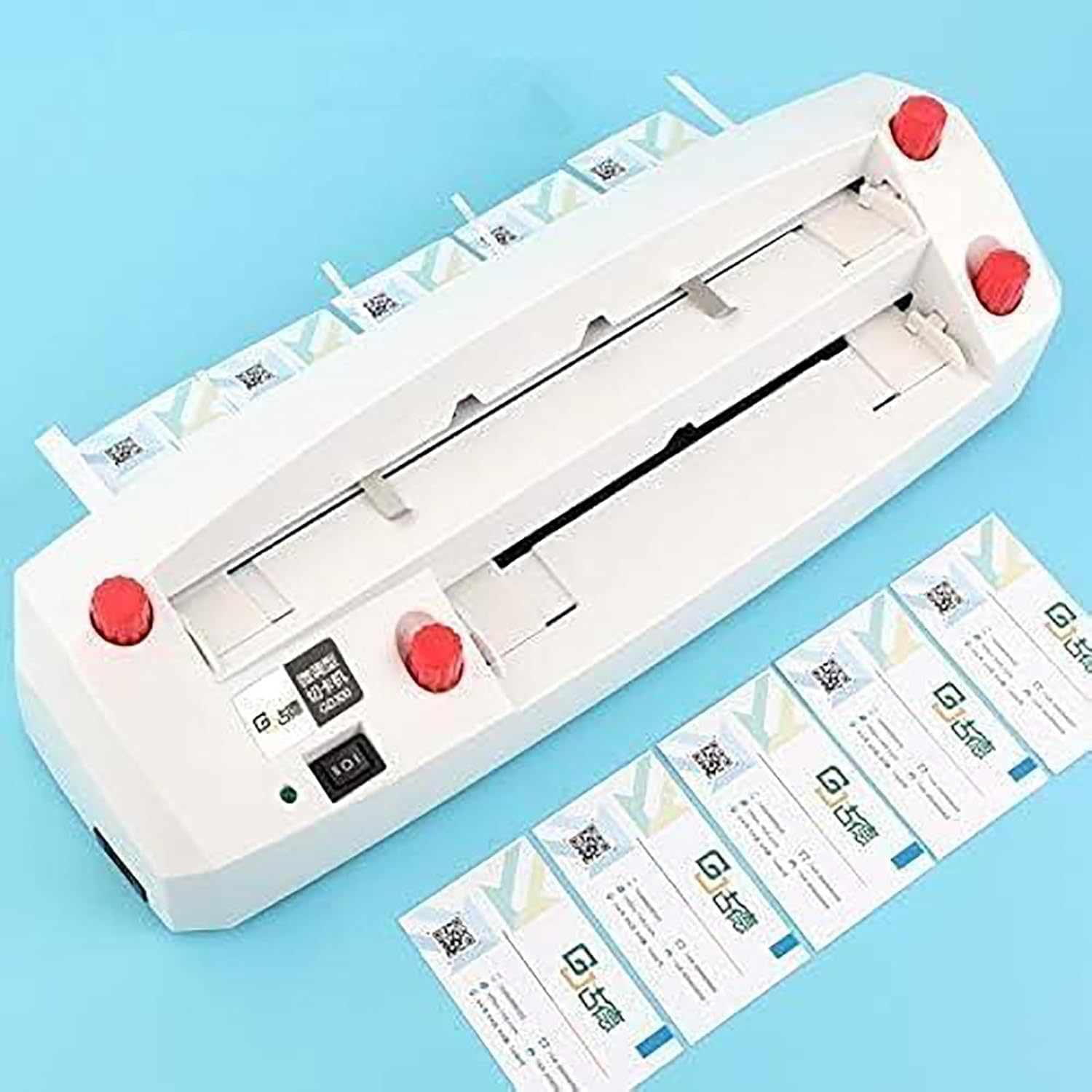 Elektrische Visitenkartenschneidemaschine, automatische Bindemaschine für 300 g Visitenkarten/Einladungskarten/Mitgliedskarten, Büropapierschneidemaschine