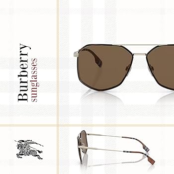 Amazon.com: BURBERRY Ozwald BE3139 110973 58MM Light Gold