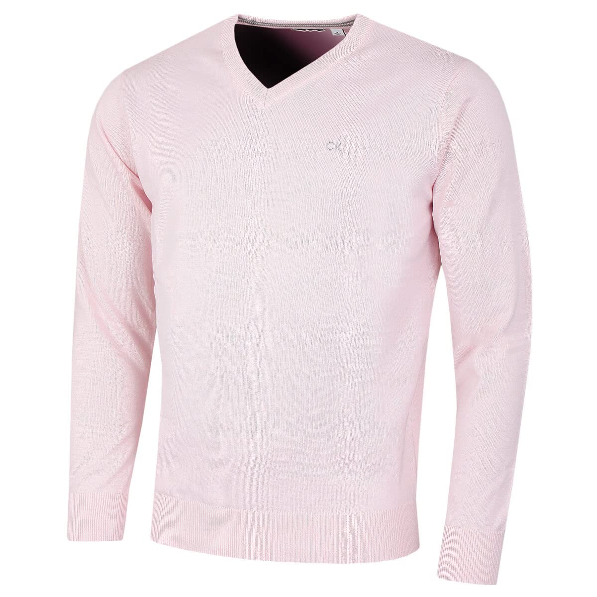 Calvin Klein Men's Pink V-Neck Soft Sweater - Xxxl