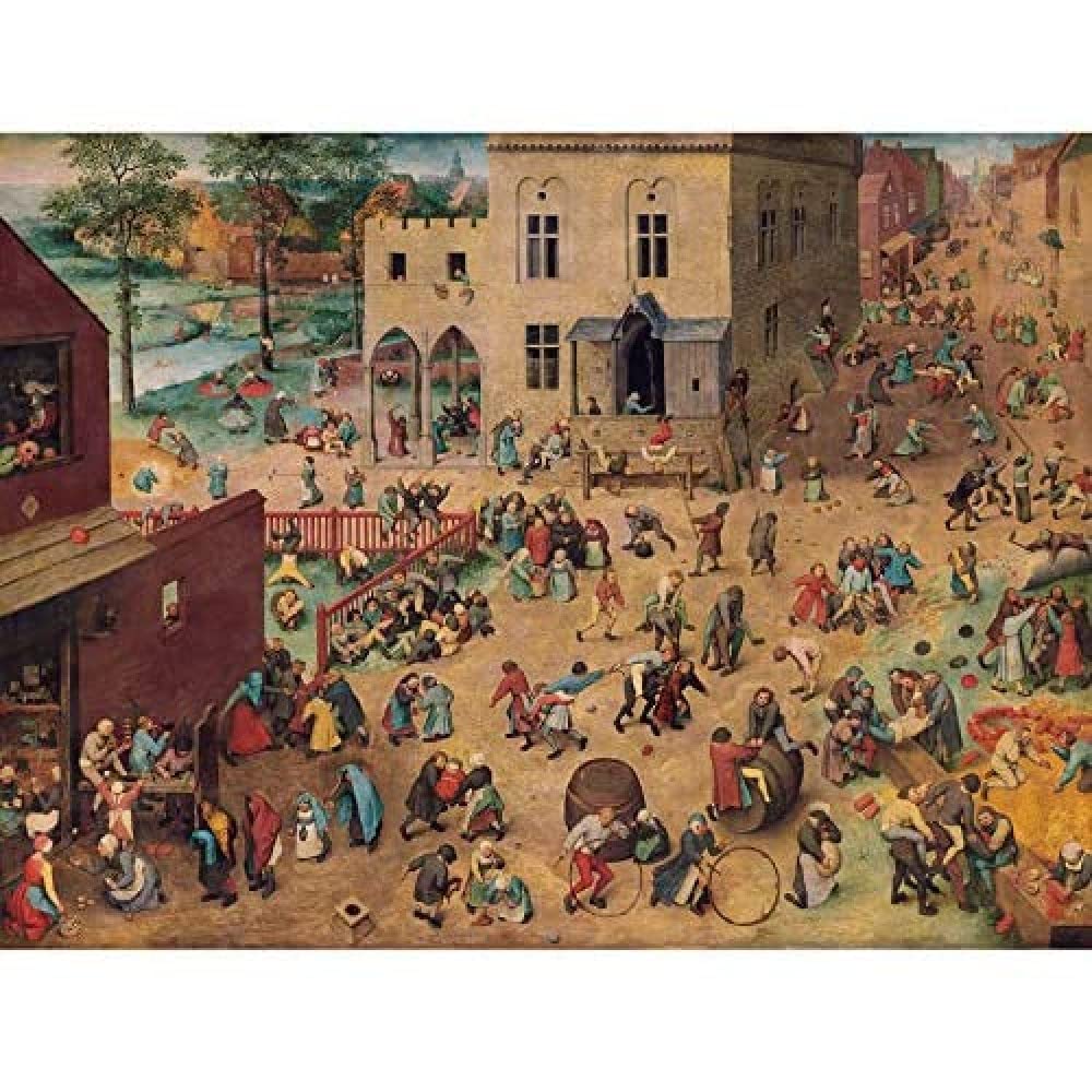 Artery8 Pieter Bruegel Children'S Games Painting Unframed Wall Art Print Poster Home Decor Premium