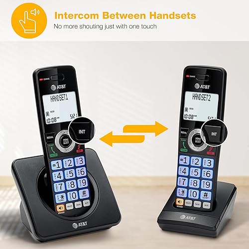 Miniatura 12 de AT&T Teléfono residencial de línea fija de 5 teléfonos con bloqueador de llamadas, identificación de llamadallamada en espera, altavoz de teléfono