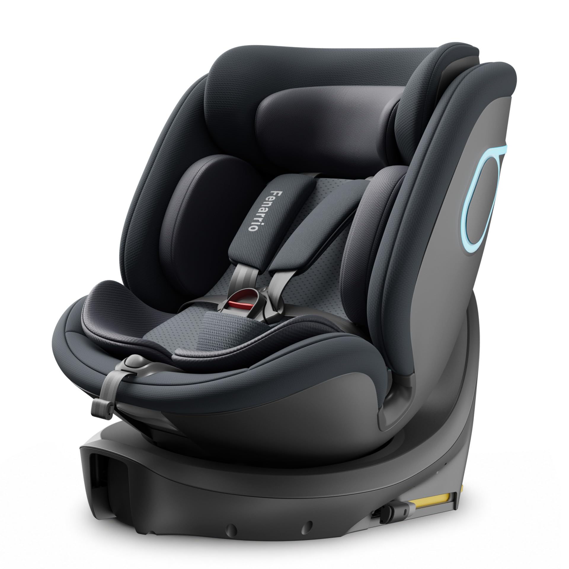 AS5 i-Size kindersitz, 360 Grad Drehbar, Mit ISOFIX, Schwarz | Zweizonen-Kühlsystem; Sprachsteuerung; i‑Size Standards Hinaus; Mit ISOFIX, 360°-Drehung; 0–12 Jahre, 40–150 cm(ca. 0-25 kg)