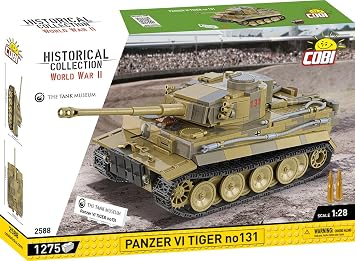 COBI Historical Collection WWII Panzer VI Tiger 131 Building Set, 1275 Pieces