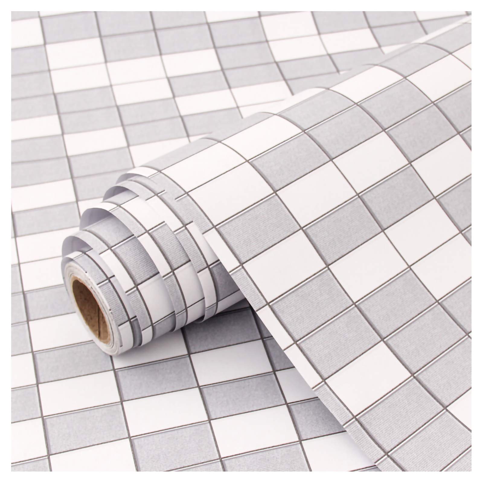 Vinilo para muebles de cocina bandezid rectángulo gris 60cmx3m