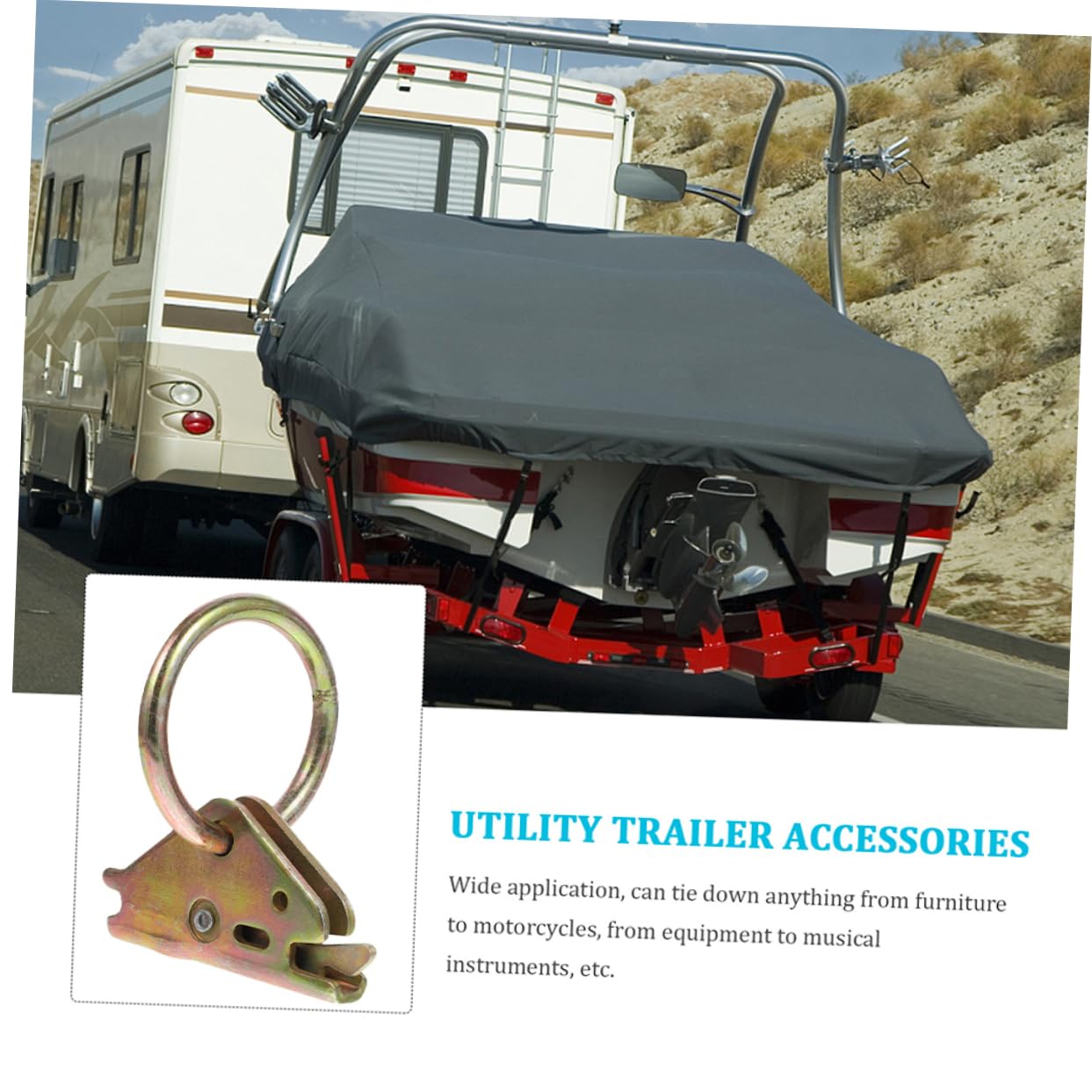 6 Stück Zurrösen aus Stahl mit O-ring für Lkw und Anhänger Heavy Duty Verzurranker mit Hoher Tragfähigkeit für Transport und Umzug