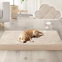 Vista 2 de WNPETHOME Camas ortopédicas XL para perros grandes, impermeables, extra grandes, con funda extraíble y lavable, cama para jaula de perro
