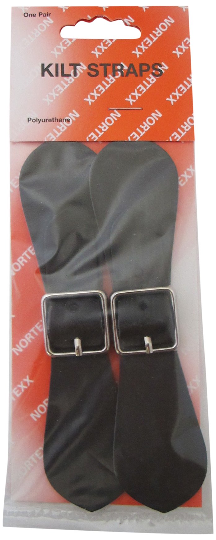 Nortexx Kilt Strap – Pair of 1 Brown Leather Kilt Straps with Buckles for Kilt Adjustment and Replacement