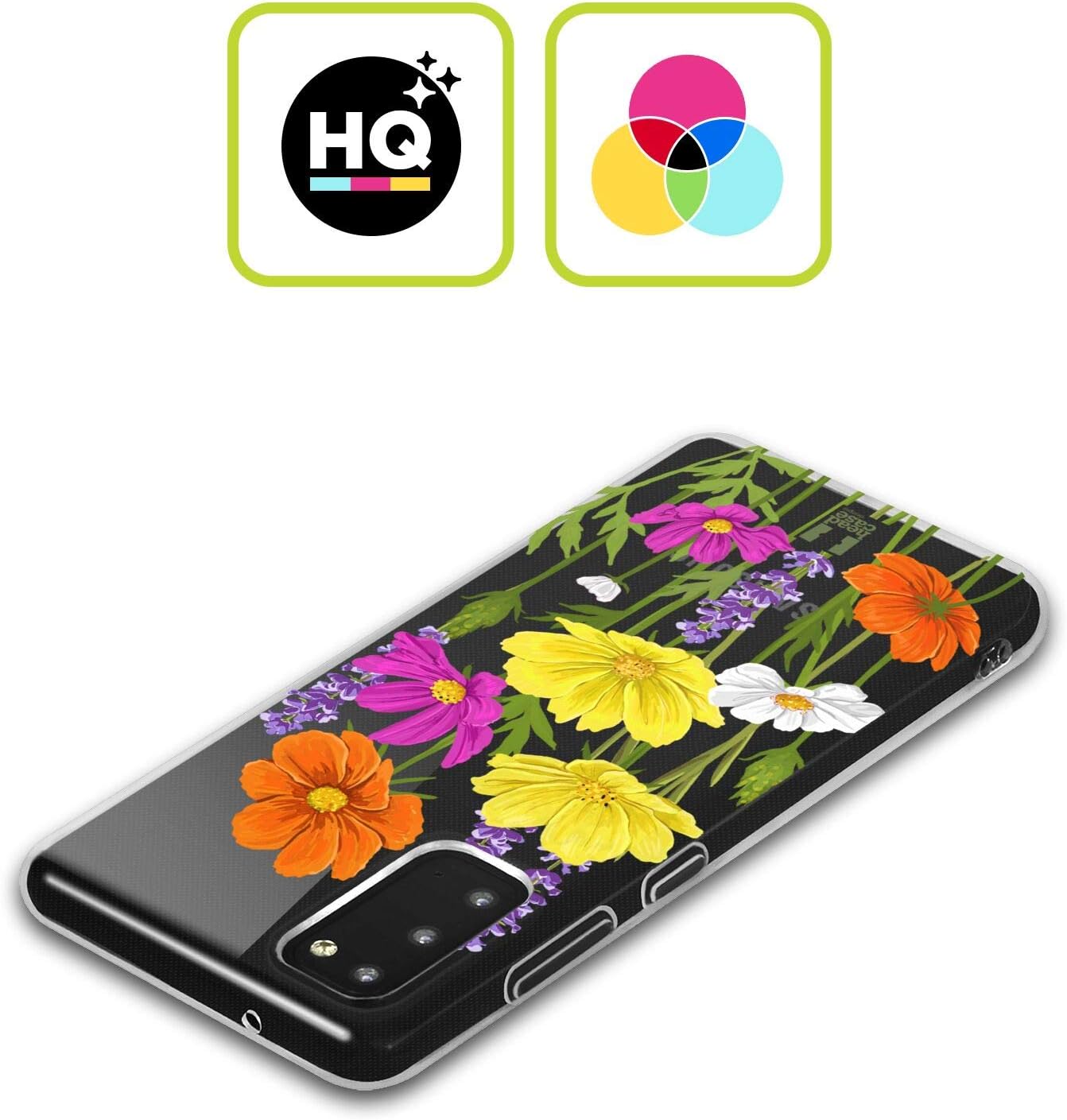 Head Case Designs Cosmos Roses and Wildflowers Gel Case [Military Grade Protection] Compatible with Samsung Galaxy A56 5G