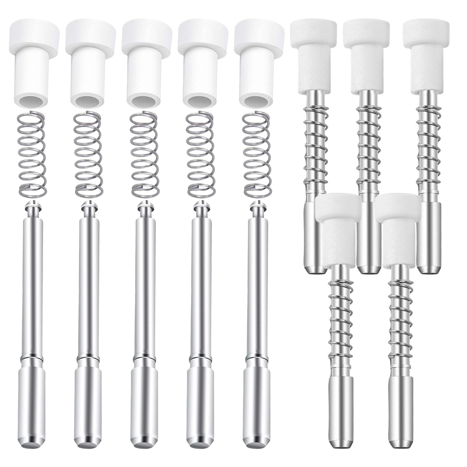 Buxuaaaa 12Pcs Heavy Duty Aluminum Screen Latches Rustproof Spring Fasteners for Secure Window Fit, Easy Install Garage Patio Easy Install Window Plunger