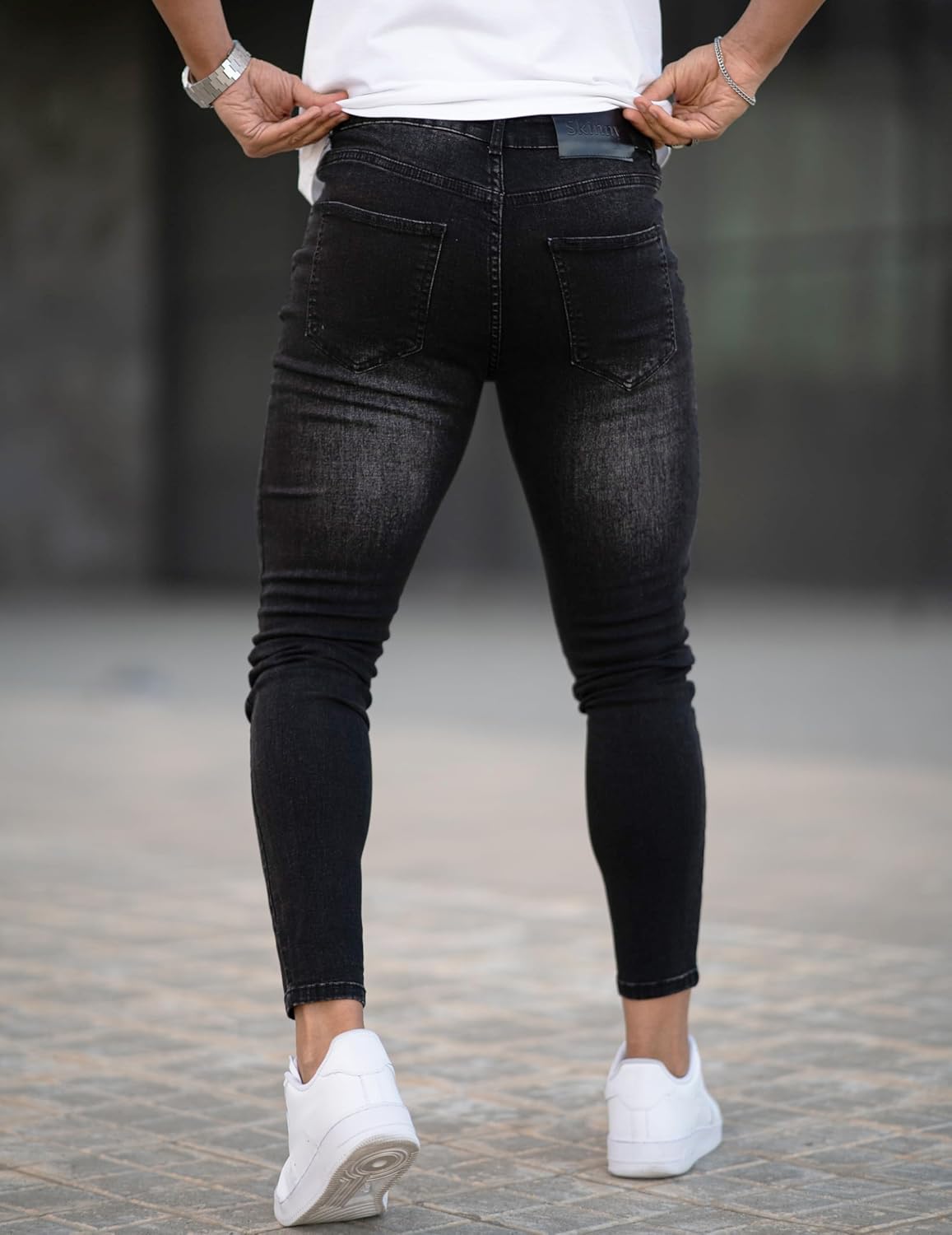 GINGTTO Mens Skinny Jeans Stretch Denim Jeans for Men - Image 4