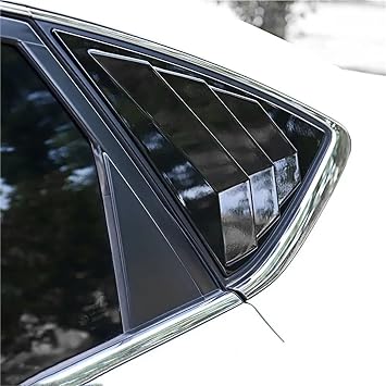 車用リアウィンドウクォータールーバーシャッターカバー N-issan セントラセダン2013-2019サイドベントトリムステッカーABS外装アクセサリーカーボンルック