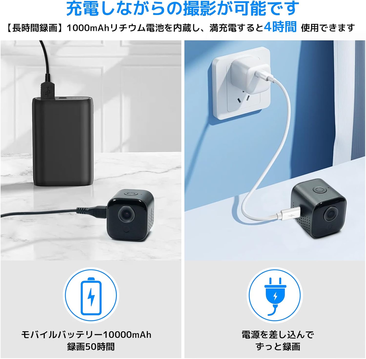 Diagram showing the dimensions and magnetic mounting of the UYIKOO Mini Camera