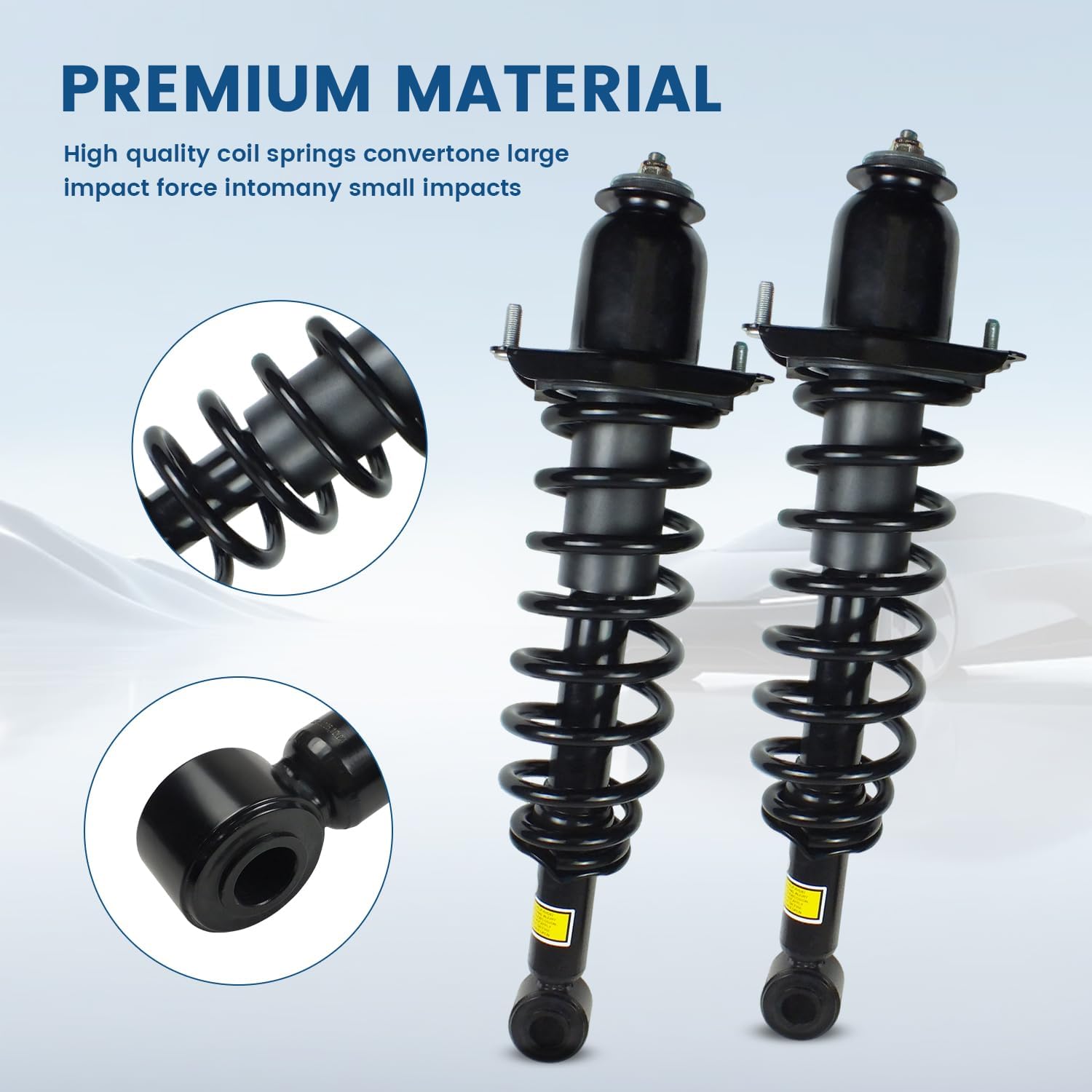 Pair Rear Struts Complete Assembly Fits for 2009 2010 2011 2012 2013 Toyota Corolla/Matrix, 2009-2010 Pontiac Vibe, Rear Shock Absorber Suspension Replace 172599L 172599R