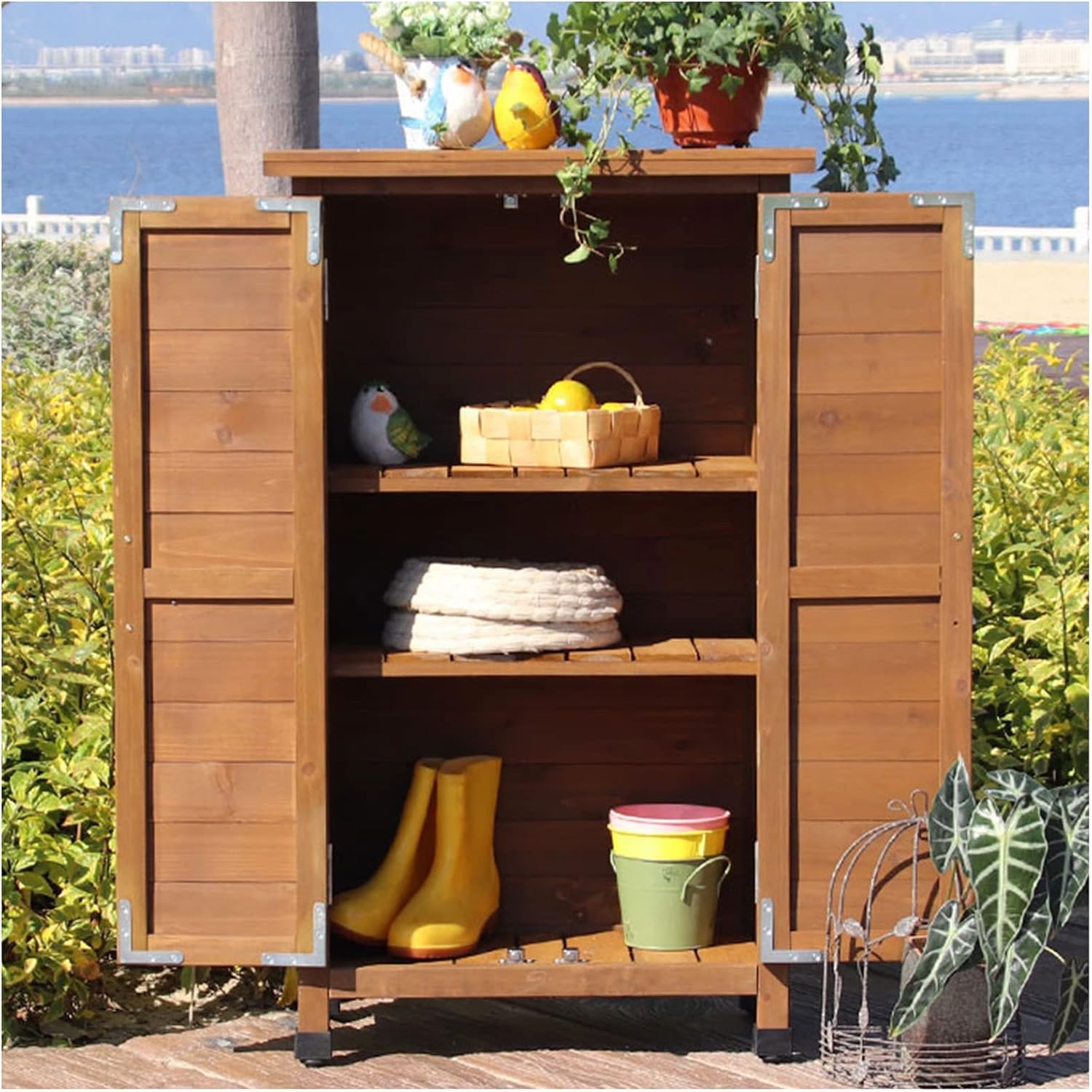 Outdoor Storage Shelves Furniture Tool Shed